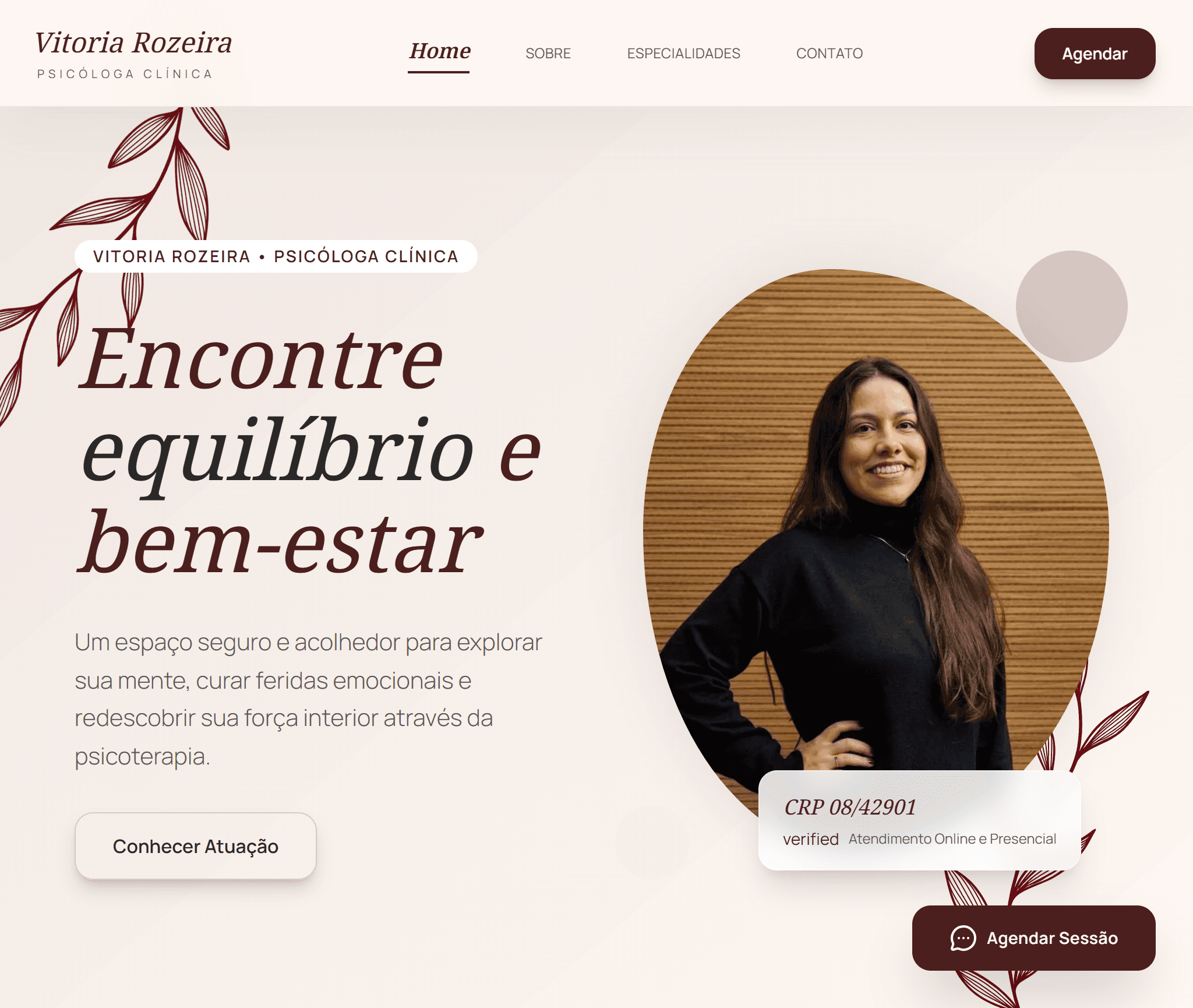 Vitória Rozeira - Desktop